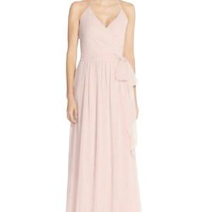 Ceremony by Joanna August pale pink halter dress